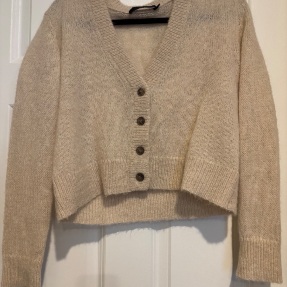 Jenni Kayne Cropped Cashmere Cardigan - Picture 2 of 5